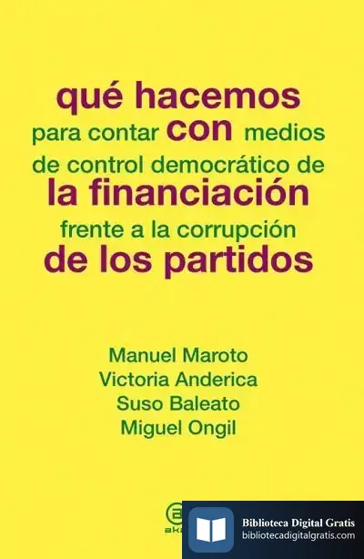 Descargar Que Hacemos Con La Financiación De Los Partidos de Ramón Rubio