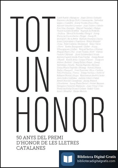 Descargar Tot Un Honor de José Carlos Mainer Baqué