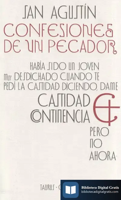 Descargar Confesiones De Un Pecador de Agustín