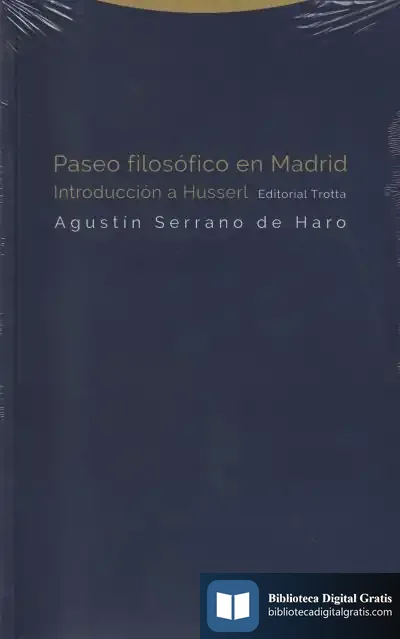 Descargar Paseo Filosófico En Madrid de Agustín Serrano de Haro Martínez
