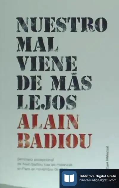 Descargar Nuestro Mal Viene De Más Lejos