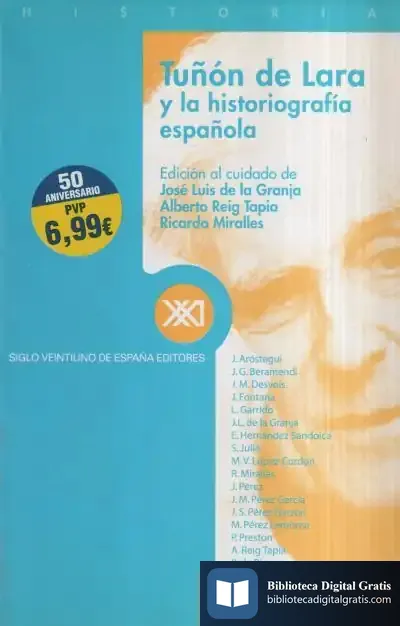 Descargar Tuñón De Lara Y La Historiografía Española de Danielle Steel