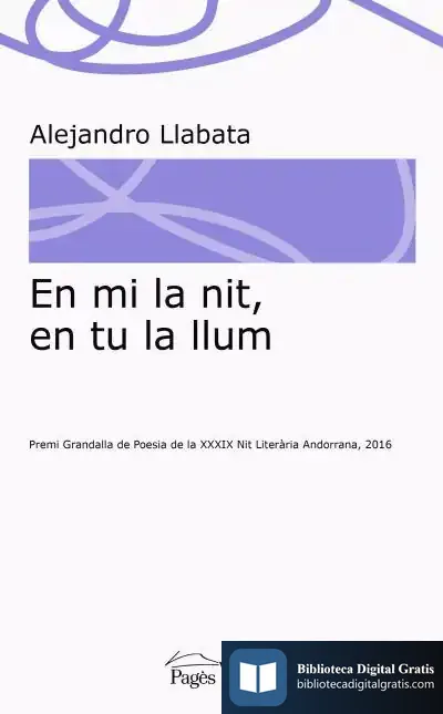 Descargar En Mi La Nit, En Tu La Llum de Alejandro Llabata Lleonart