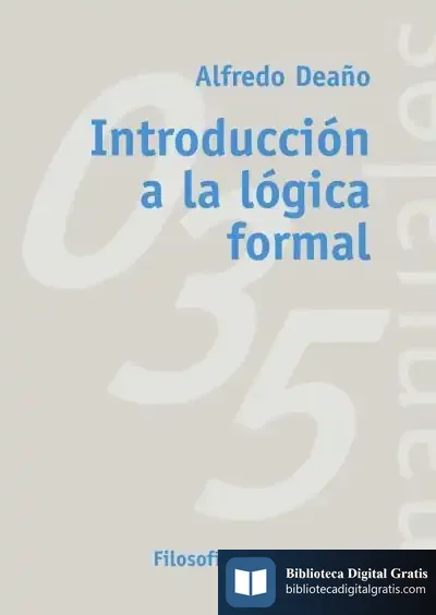 Descargar Introducción A La Lógica Formal de Antonio Ventura
