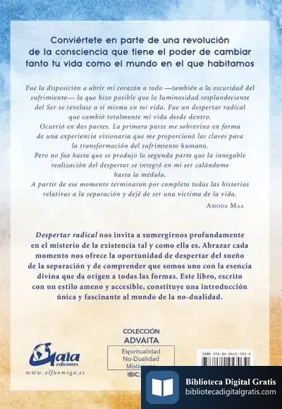 Descargar Despertar Radical de Amoda Maa Jeevan