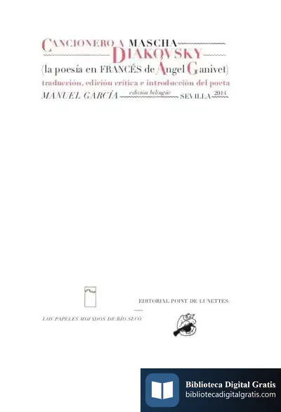 Descargar Cancionero A Mascha Diakovsky de Ángel Ganivet