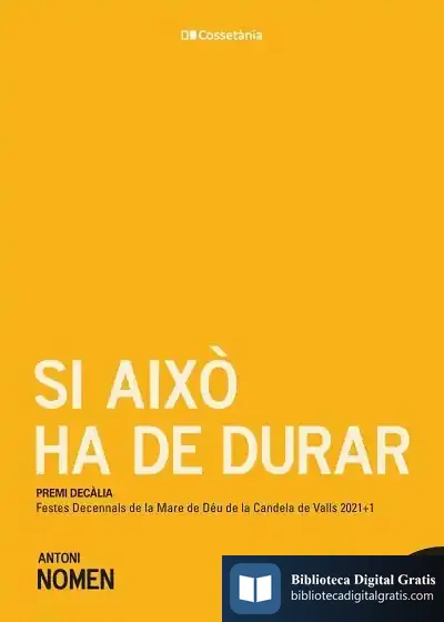 Descargar Si Això Ha De Durar de Antoni Nomen