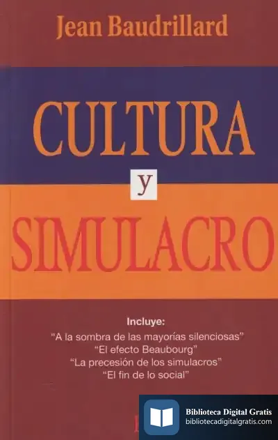 Descargar Cultura Y Simulacro