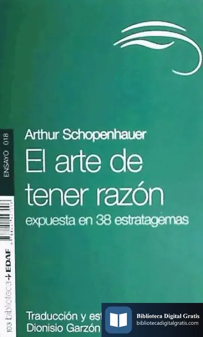 Descargar El Arte De Tener Razón de Arthur Schopenhauer