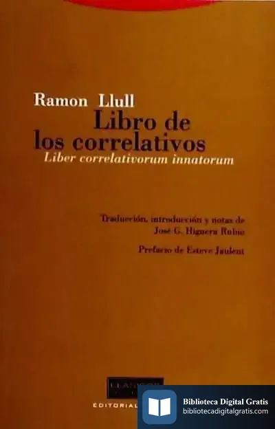 Descargar El Libro De Los Correlativos de Beato Ramón Llull