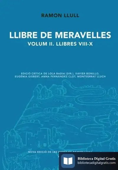 Descargar Llibre De Meravelles Vol I de Beato Ramón Llull