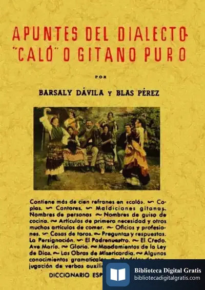 Descargar Apuntes Del Dialecto Caló de John Keats