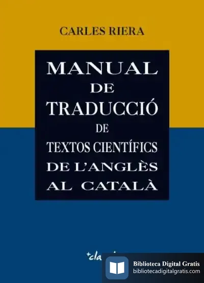 Descargar Manual De Traducció De Textos Científics De L'Anglès Al Català