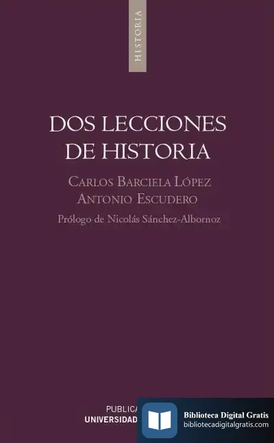 Descargar Dos Lecciones De Historia de Carlos Barciela