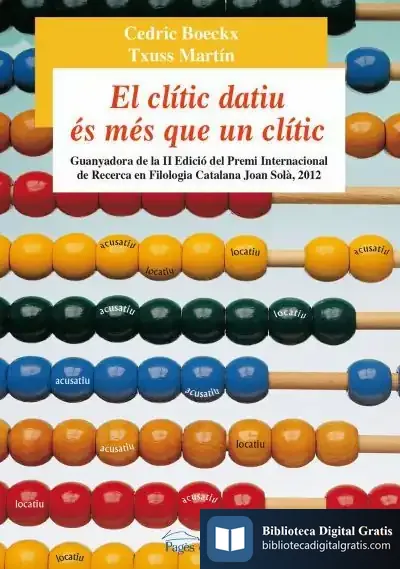 Descargar El Clític Datiu És Més Que Un Clític de Cedric Boeckx