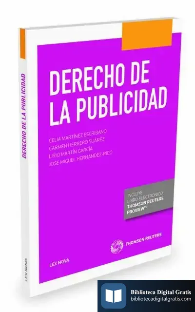 Descargar Derecho De La Publicidad de Celia Martínez Escribano