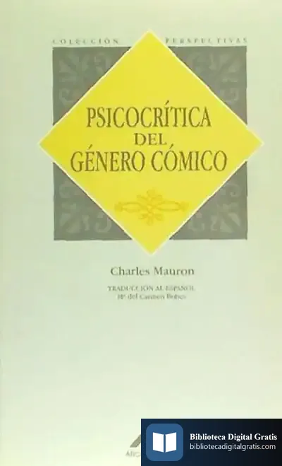 Descargar Psicocrítica Del Género Cómico