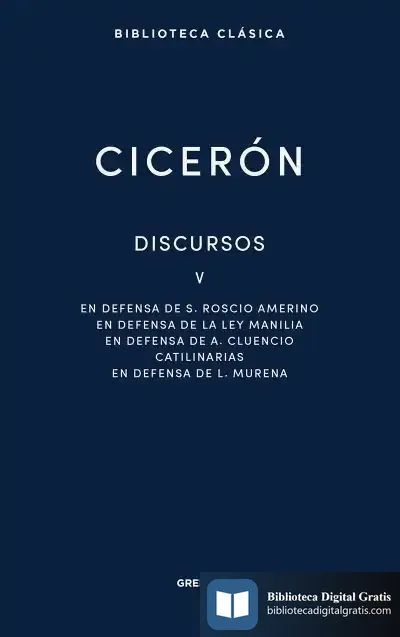 Descargar Discursos V de Cicerón Marco Tulio