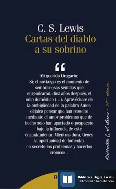 Descargar Cartas Del Diablo A Su Sobrino