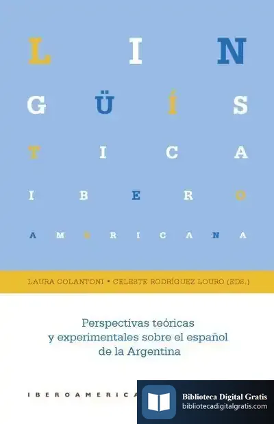 Descargar Perspectivas Teóricas Y Experimentales Sobre El Español De La