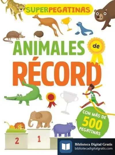 Descargar Superpegatinas. Animales De Récord