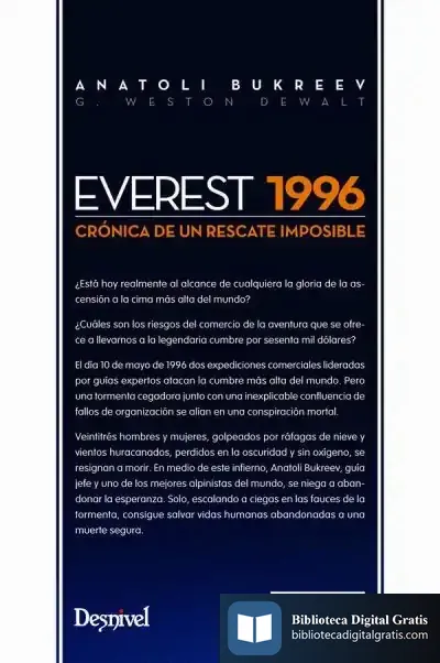 Descargar Everest 1996: Crónica De Un Rescate Imposible de Dewalt G. Weston