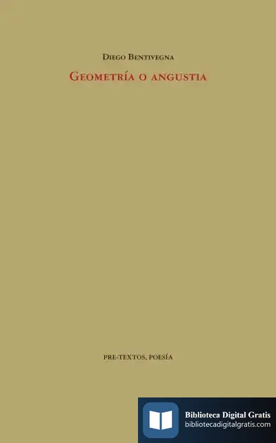 Descargar Geometría O Angustia de Diego Bentivegna