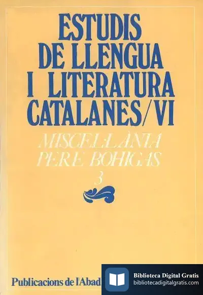 Descargar Miscel·Lània Pere Bohigas, 3