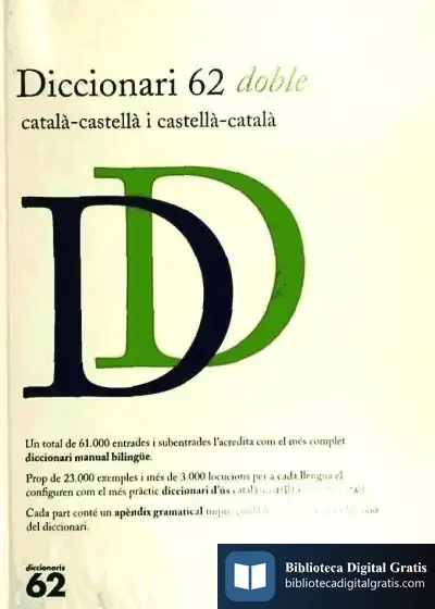 Descargar Diccionari 62 Doble Català-Castellà I Castellà-Català de Agapito Maestre Sánchez