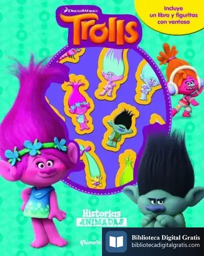Descargar Trolls. Historias Animadas: Libro Con 10 Figuritas de Dreamworks