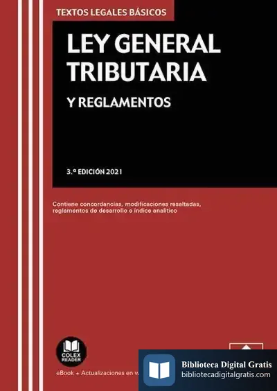 Descargar Ley General Tributaria Y Reglamentos 3ª Ed. 2021