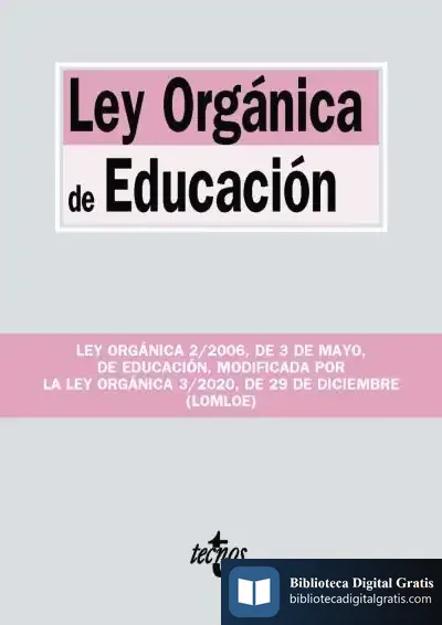 Descargar Ley Orgánica De Educación