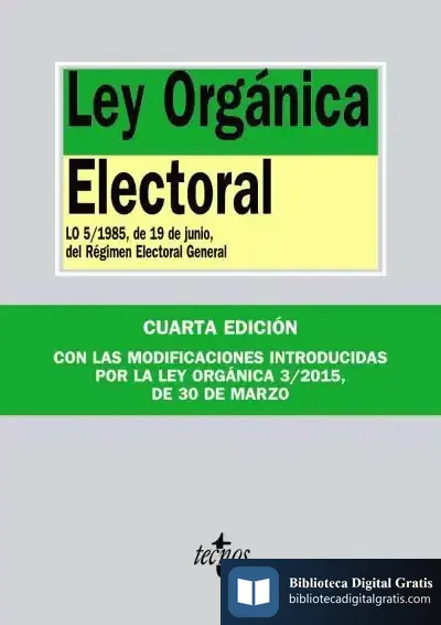 Descargar Ley Orgánica Electoral