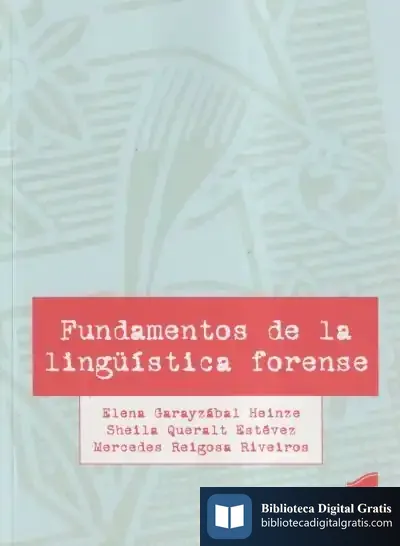 Descargar Fundamentos De La Lingüística Forense de Elena Garayzábal Heinze