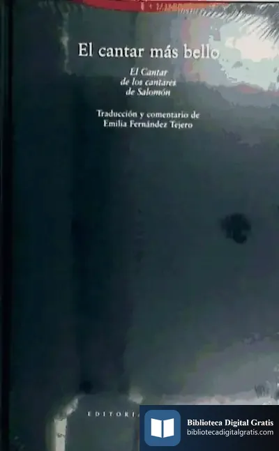 Descargar El Cantar Más Bello: Cantar De Los Cantares De Salomón