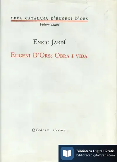 Descargar Eugeni D'Ors: Obra I Vida de Fernanda Eberstadt