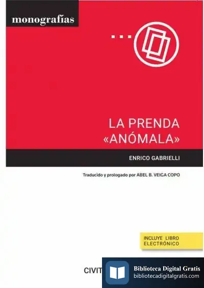 Descargar La Prenda "Anómala" (Papel + E-Book) de Enrico Gabrielli