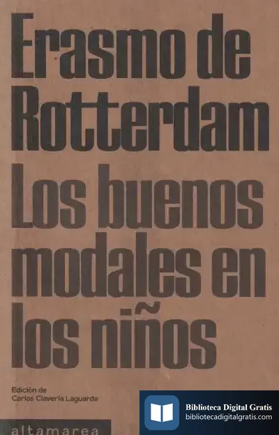 Descargar Los Buenos Modales En Los Niños de Erasmo de Rotterdam