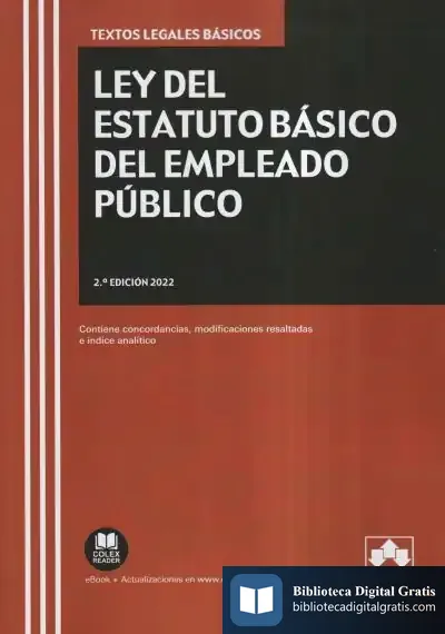 Descargar Ley Del Estatuto Básico Del Empleado Público de España. Ministerio de Fomento