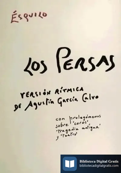 Descargar Persas, Los. Version Ritmica De Agustin Garcia Calvo de Guadalupe Nettel