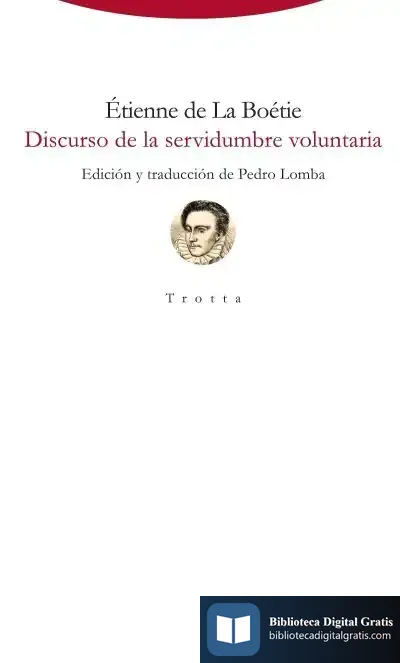 Descargar Discurso De La Servidumbre Voluntaria de Etienne de la Boëtie