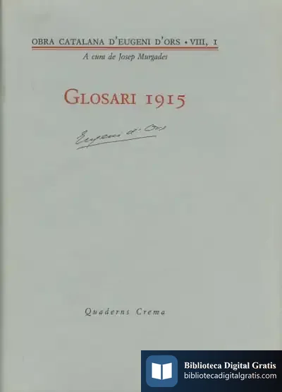 Descargar Glosari 1915 de Jean-luc Pinol