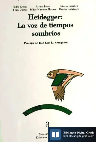 Descargar Heidegger: La Voz De Tiempos Sombríos de S.l. Editorial Dykinson