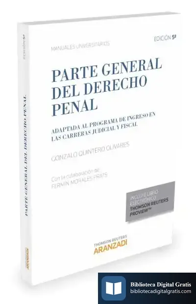 Descargar Parte General Del Derehco Penal 2015 de Fermín Morales Prats