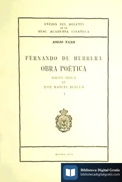 Descargar Fernando De Herrera: Obra Poética