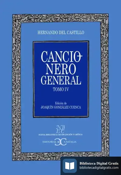 Descargar Cancionero General. Tomo Iv