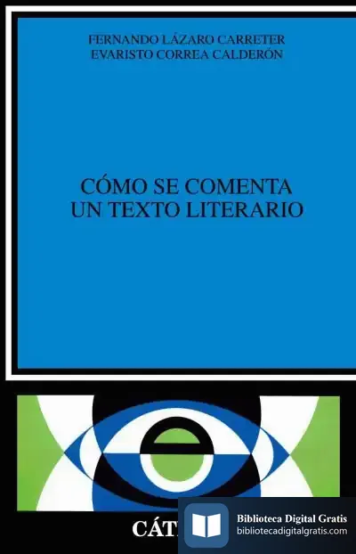 Descargar Cómo Se Comenta Un Texto Literario