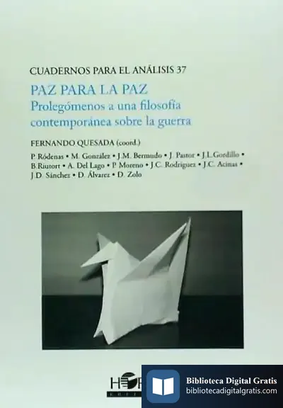 Descargar Paz Para La Paz de Fernando Quesada-lópez