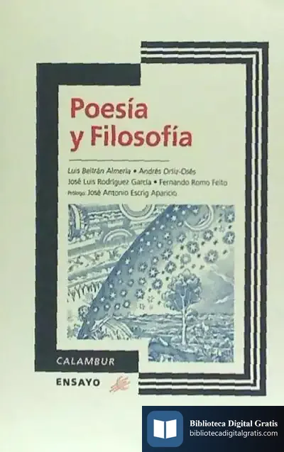 Descargar Poesía Y Filosofía