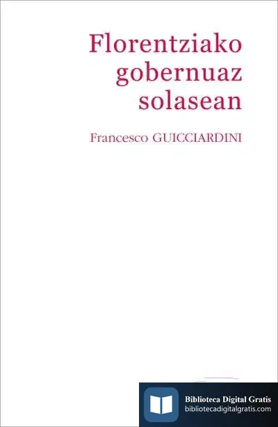 Descargar Florentziako Gobernuaz Solasean